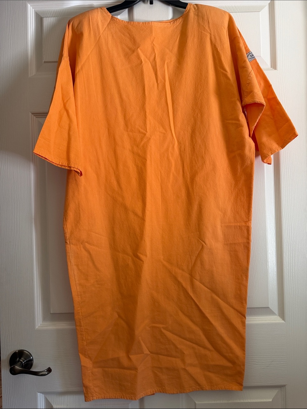 Women's Orange Midi Shift Dress